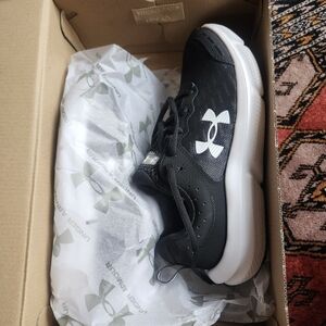 Under Armour Black and White Athletic Shoes